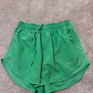 Nike Women's Vibrant Green Athletic Shorts